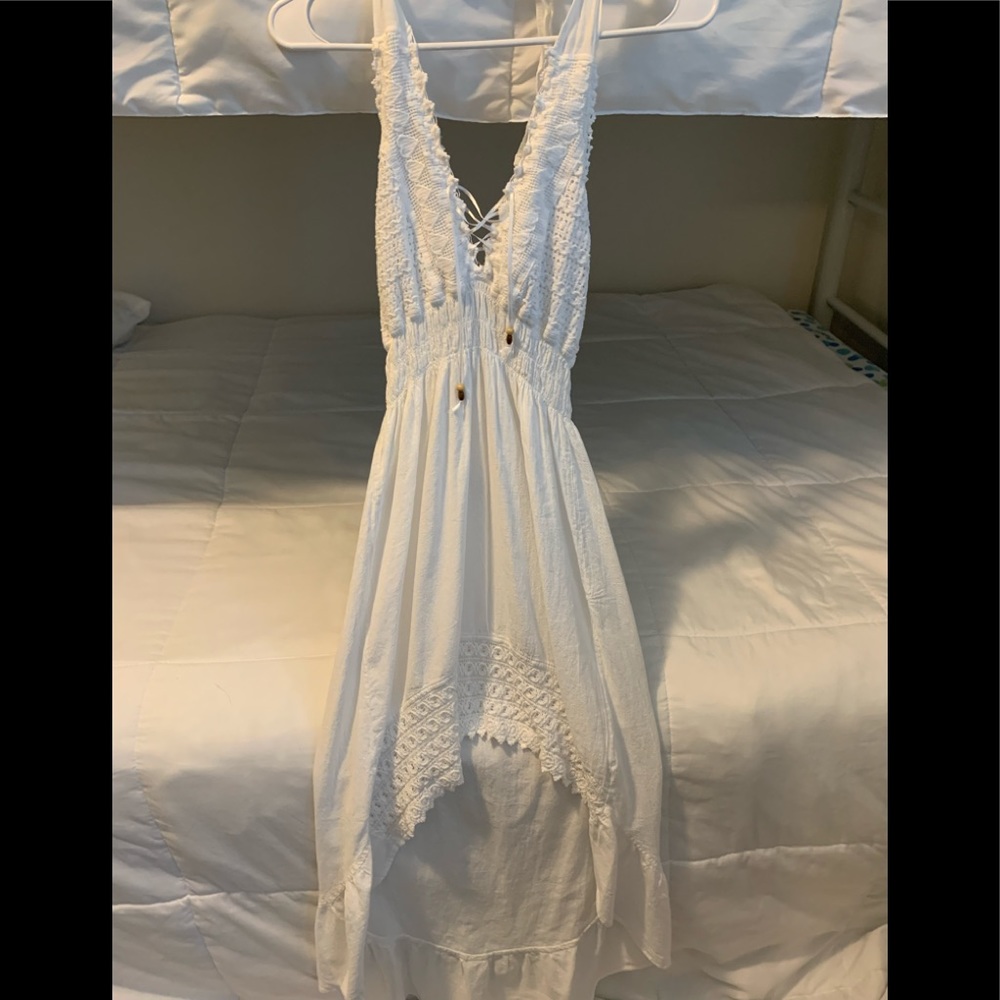 SEXY white boho sundress